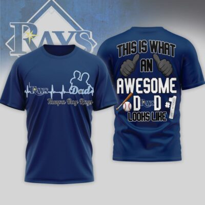 Alternative view of Tampa Bay Rays | Premium MLB Father Day Awesome Dad 3D Shirt