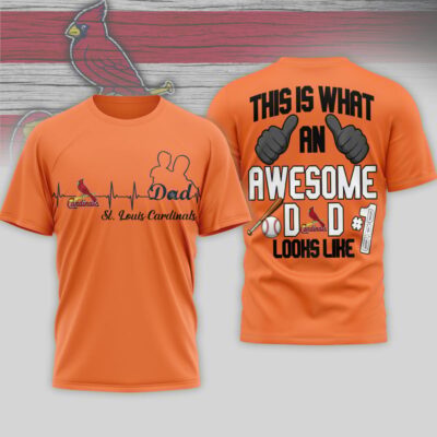 St. Louis Cardinals | Premium MLB Father Day Awesome Dad 3D Shirt
