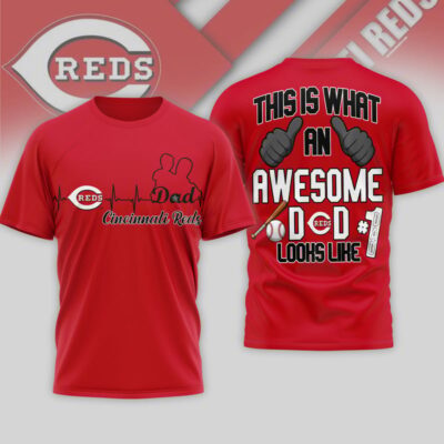 Cincinnati Reds | Premium MLB Father Day Awesome Dad 3D Shirt