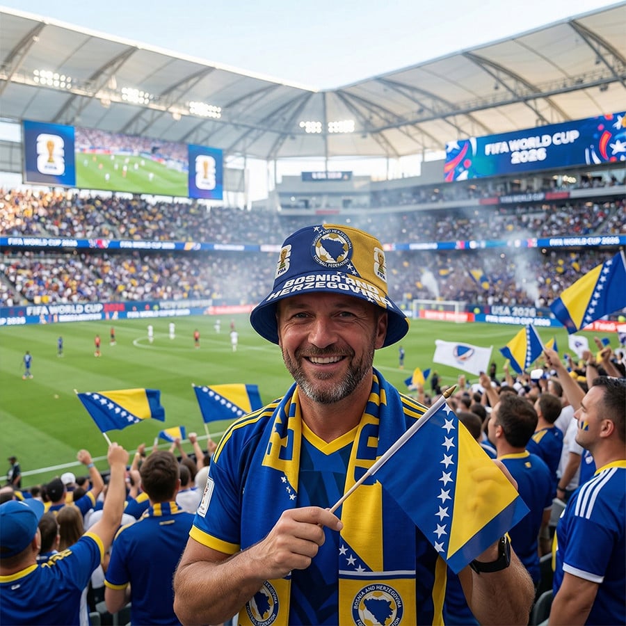 Bosnia & Herzegovina | Premium WC26 Bucket Hat - Image 4