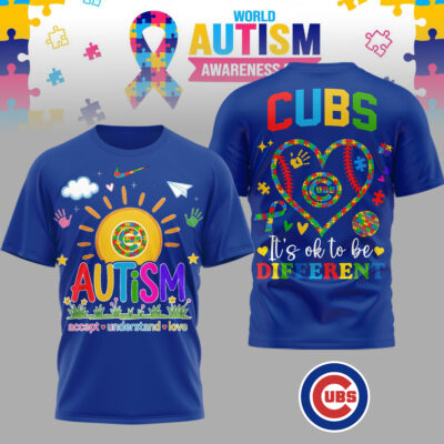 Chicago Cubs | Premium MLB Autism Acceptance 3D Shirt