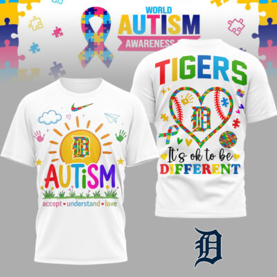 Detroit Tigers | Premium MLB Autism Acceptance 3D Shirt