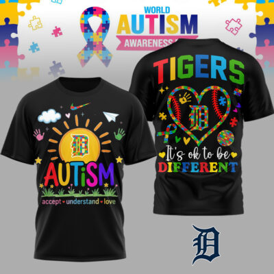 Detroit Tigers | Premium MLB Autism Acceptance 3D Shirt
