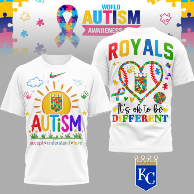 Kansas City Royals | Premium MLB Autism Acceptance 3D Shirt