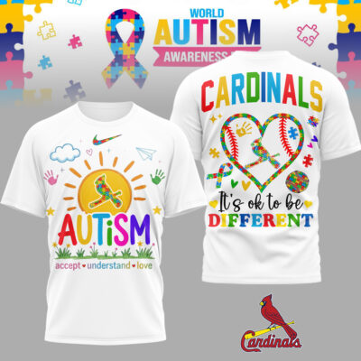 St.Louis Cardinals | Premium MLB Autism Acceptance 3D Shirt