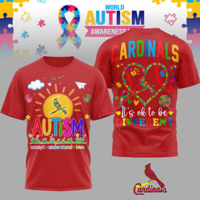St.Louis Cardinals | Premium MLB Autism Acceptance 3D Shirt