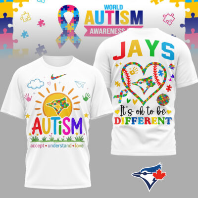 Toronto Blue Jays | Premium MLB Autism Acceptance 3D Shirt