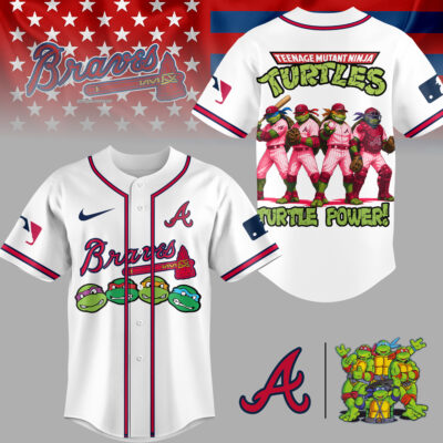 Atlanta Braves | Premium MLB Teenage Mutant Ninja Turtles Jersey