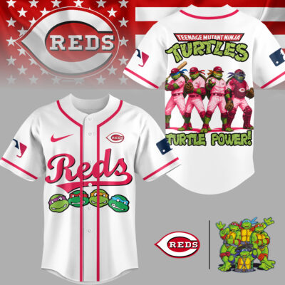 Cincinnati Reds | Premium MLB Teenage Mutant Ninja Turtles Jersey