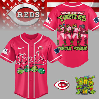 Cincinnati Reds | Premium MLB Teenage Mutant Ninja Turtles Jersey