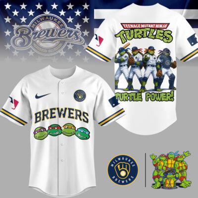 Milwaukee Brewers | Premium MLB Teenage Mutant Ninja Turtles Jersey