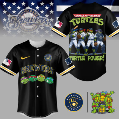 Milwaukee Brewers | Premium MLB Teenage Mutant Ninja Turtles Jersey