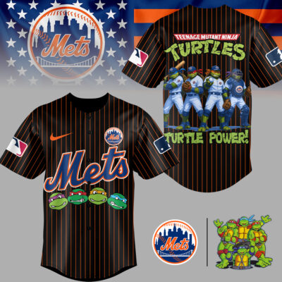 Alternative view of New York Mets | Premium MLB Teenage Mutant Ninja Turtles Jersey