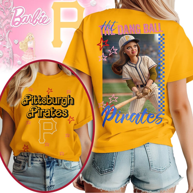 Pittsburgh Pirates | Premium MLB Barbie 3D Shirt HY - Image 2