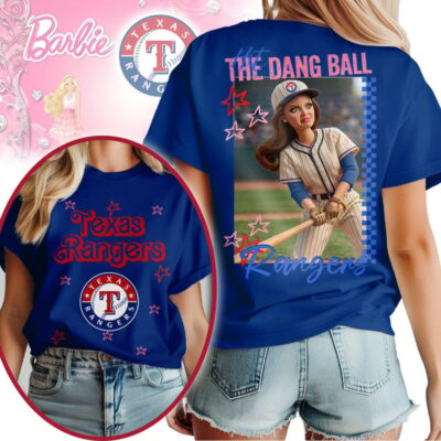 Alternative view of Texas Rangers | Premium MLB Barbie 3D Shirt HY
