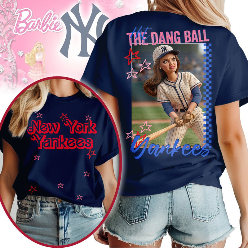 New York Yankees | Premium MLB Barbie 3D Shirt HY - Image 2