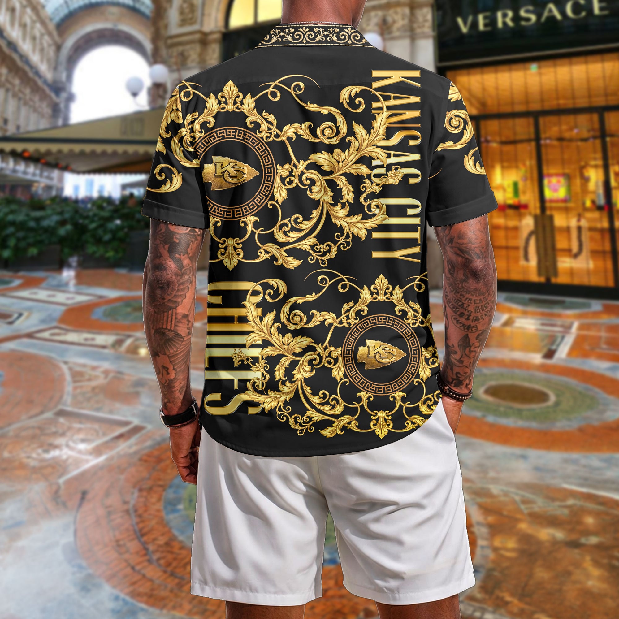 Kansas City Chiefs | Premium NFL Luxury Hawaiian Shirt - Image 2