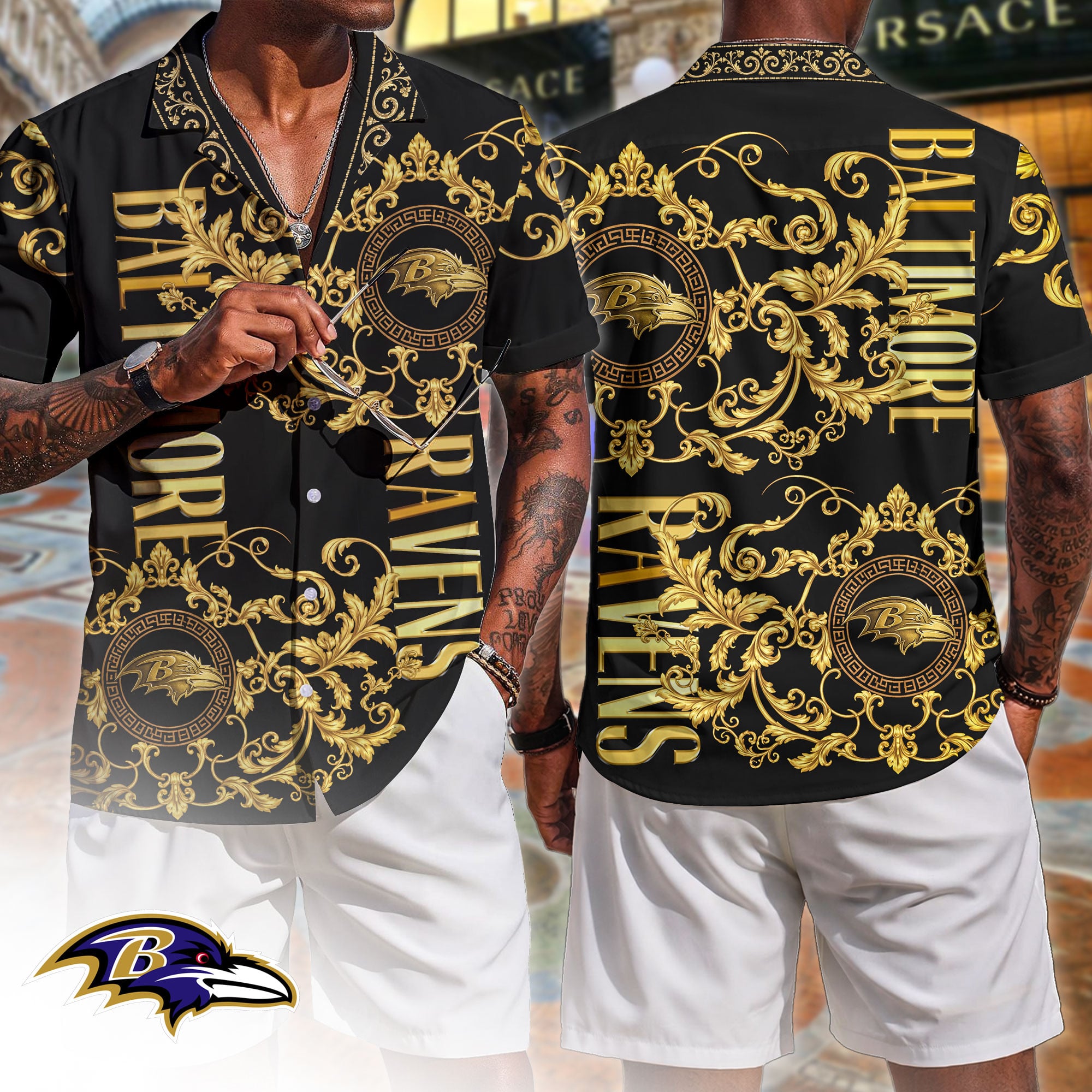 Baltimore Ravens | Premium NFL Luxury Hawaiian Shirt