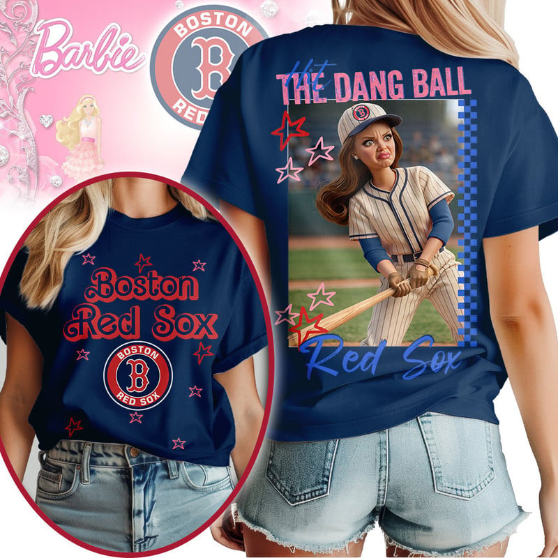 Boston Red Sox | Premium MLB Barbie 3D Shirt HY - Image 2