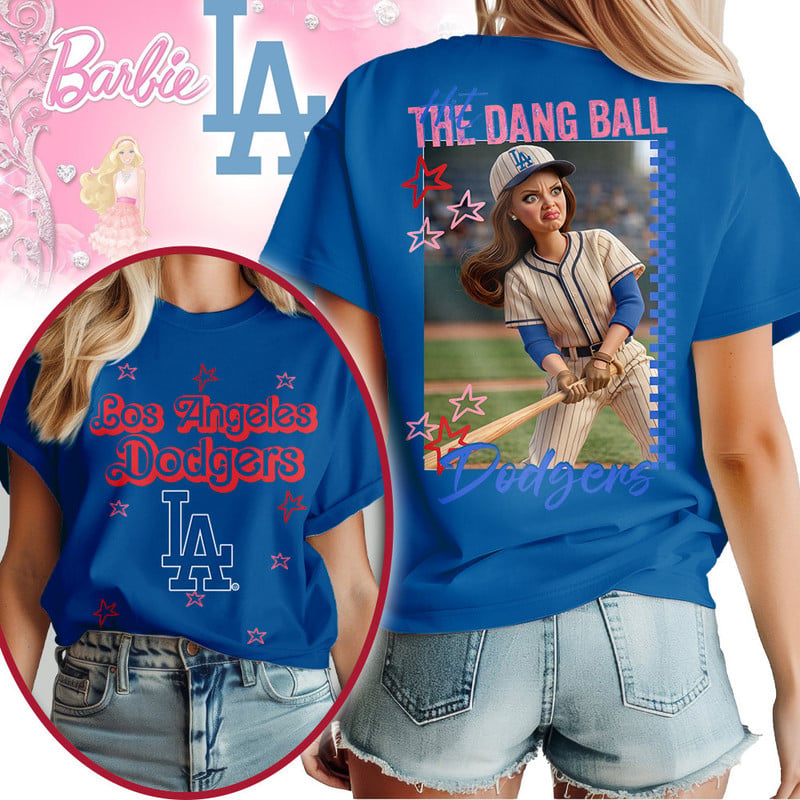 Los Angeles Dodgers | Premium MLB Barbie 3D Shirt HY - Image 2