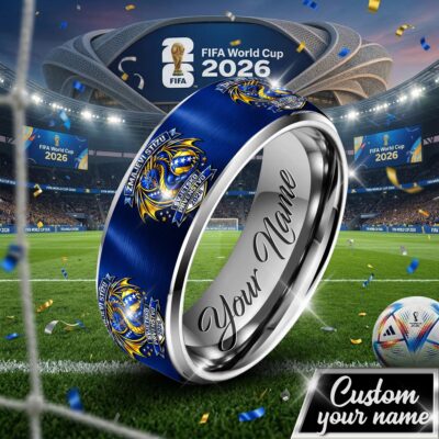 Bosnia & Herzegovina | Premium WC26 Silver Tungsten Ring