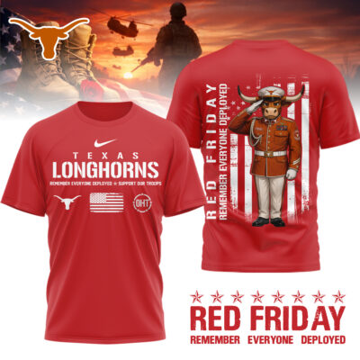 Texas Longhorns | Premium NCAA Remember Everyone Deployed 3d Shirt
