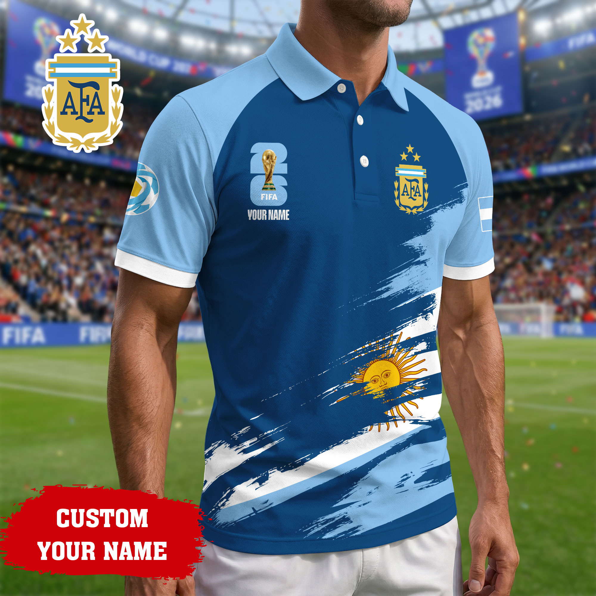 Argentina | Premium Road to World Cup 2026 Polo Shirt