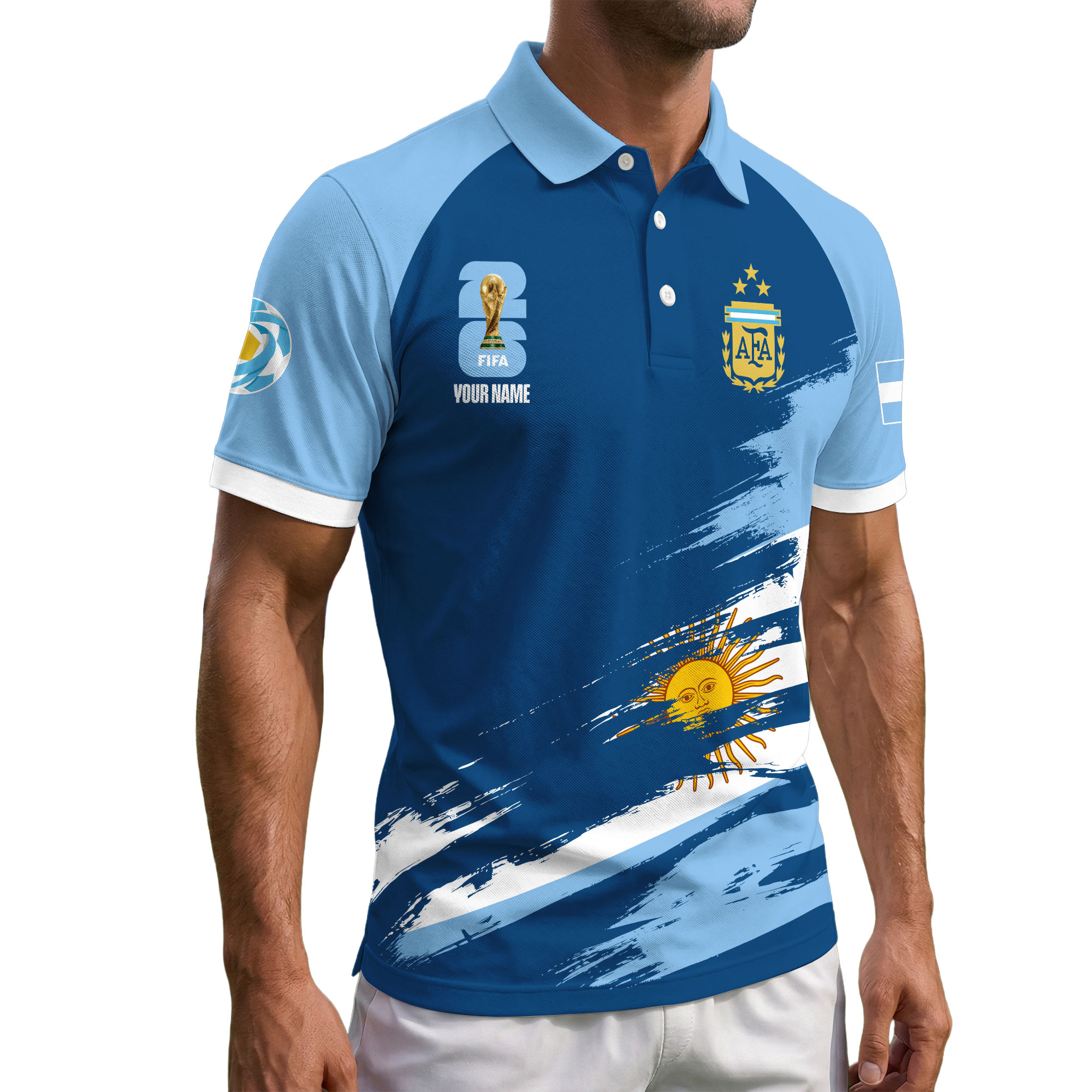 Argentina | Premium Road to World Cup 2026 Polo Shirt - Image 2
