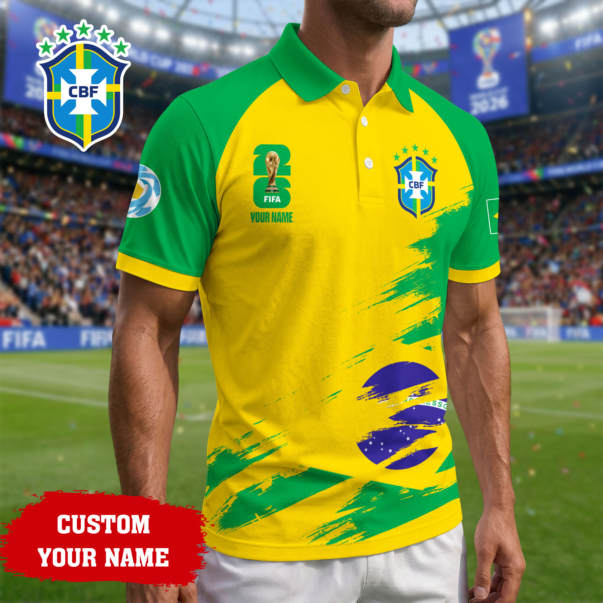 Brazil | Premium Road to World Cup 2026 Polo Shirt