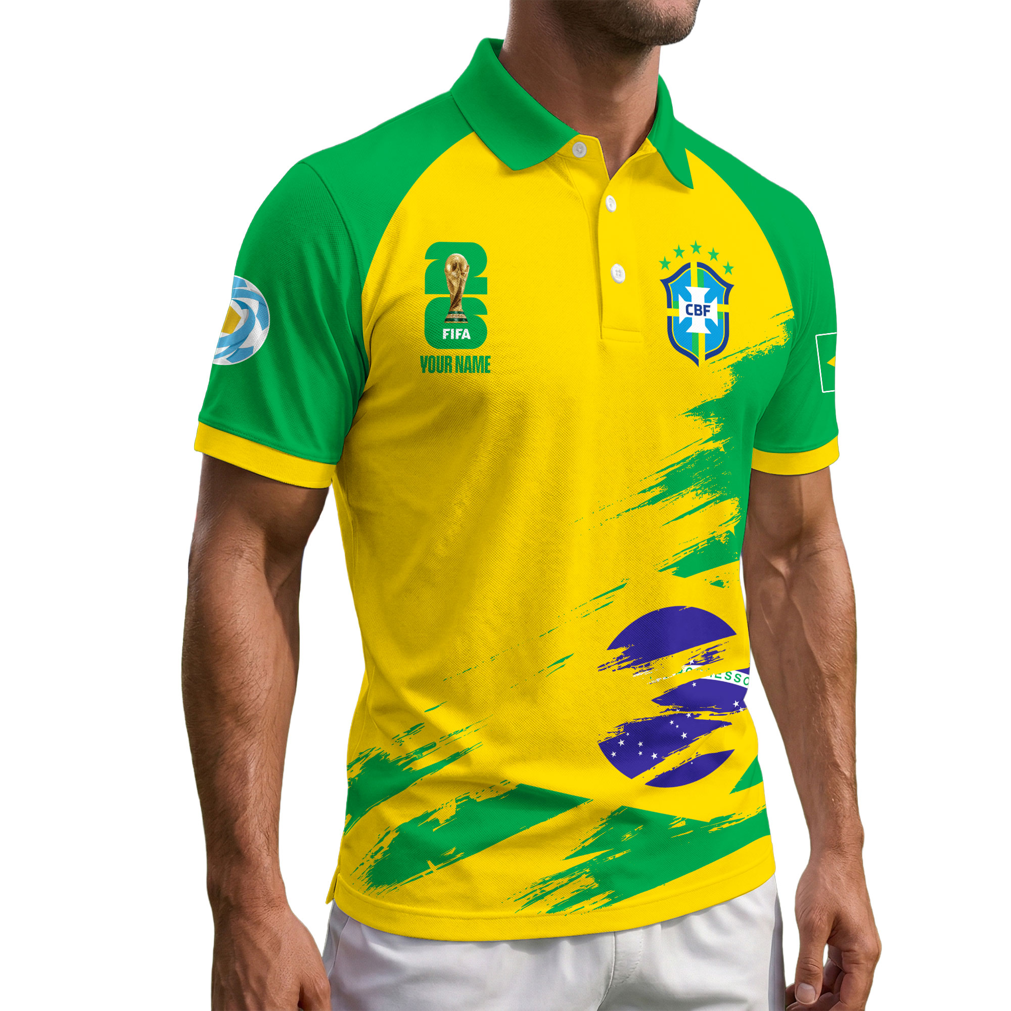 Brazil | Premium Road to World Cup 2026 Polo Shirt - Image 2