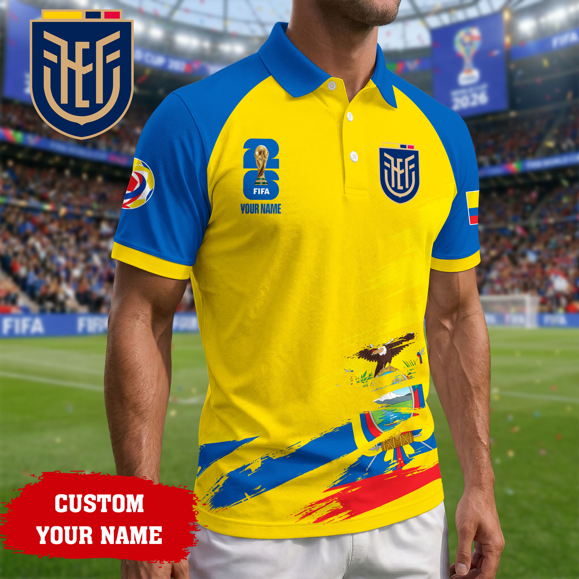 Ecuador | Premium Road to World Cup 2026 Polo Shirt