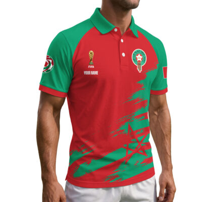 Alternative view of Morocco | Premium Road to World Cup 2026 Polo Shirt