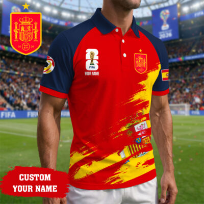 Spain | Premium Road to World Cup 2026 Polo Shirt - 2XL
