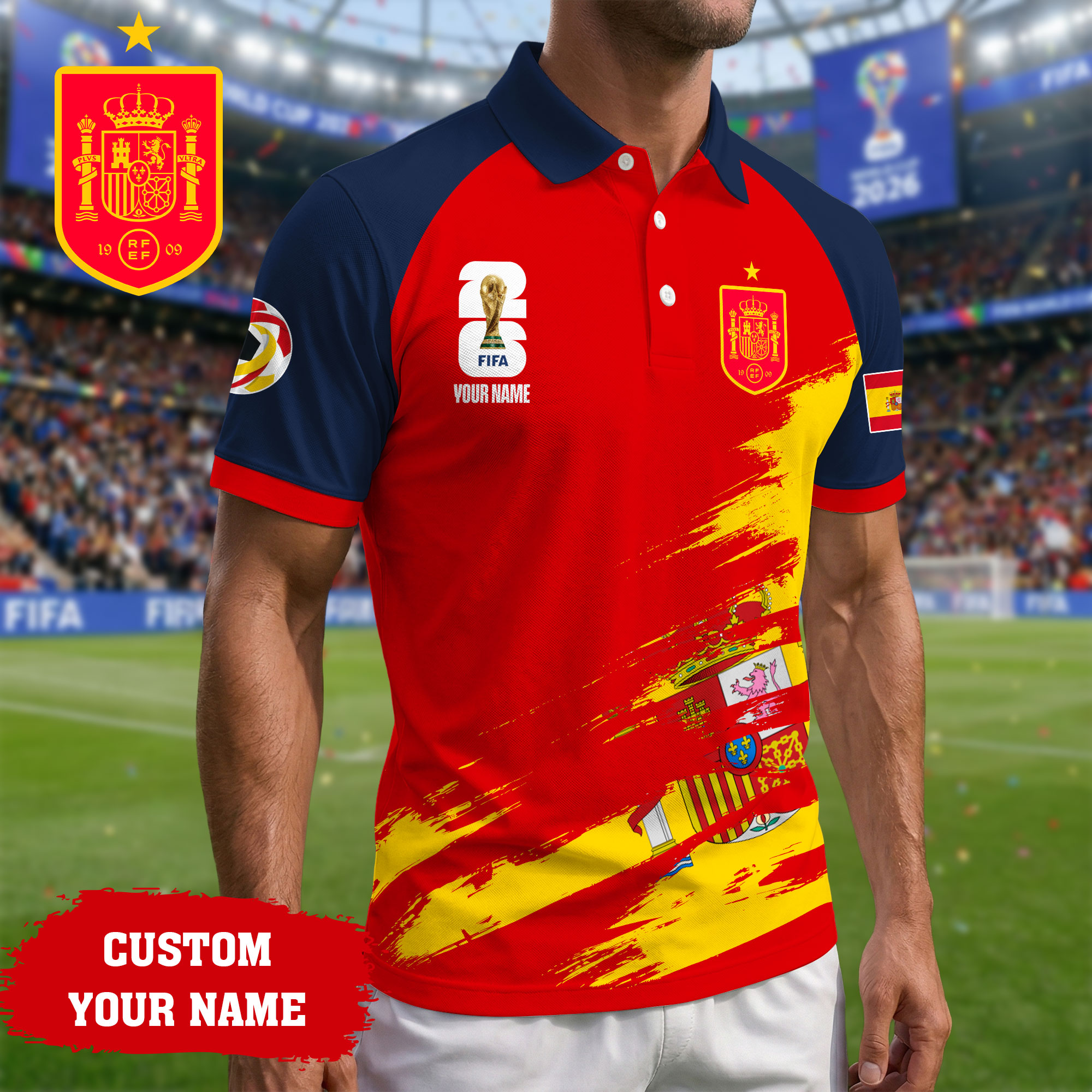 Spain | Premium Road to World Cup 2026 Polo Shirt