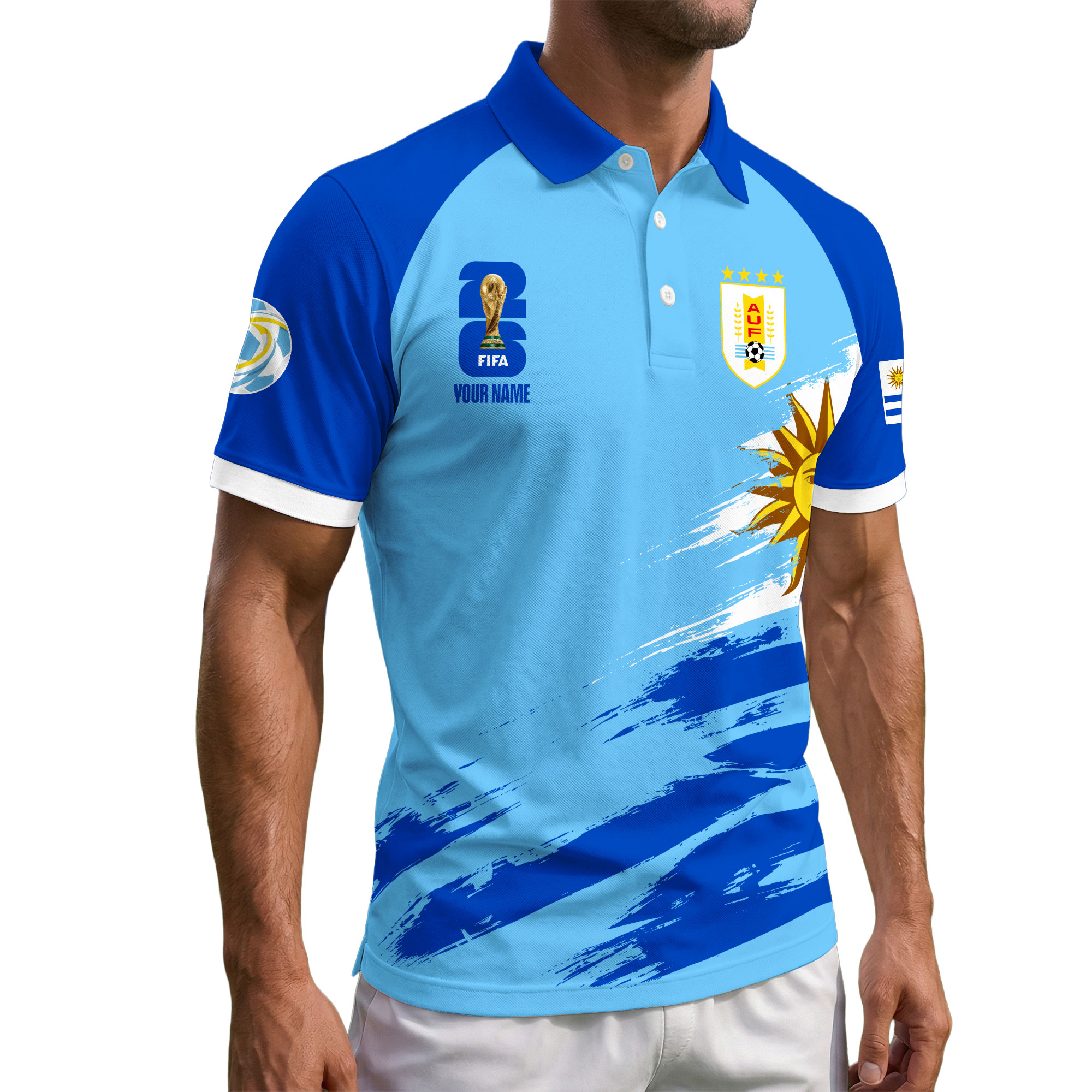 Uruguay | Premium Road to World Cup 2026 Polo Shirt - Image 2