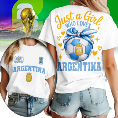 Argentina | Premium WC26 Just a Girl Who Loves Soccer Shirt