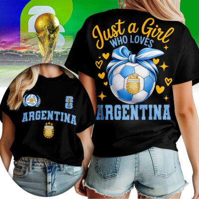 Argentina | Premium WC26 Just a Girl Who Loves Soccer Shirt