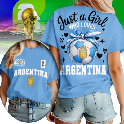 Argentina | Premium WC26 Just a Girl Who Loves Soccer Shirt
