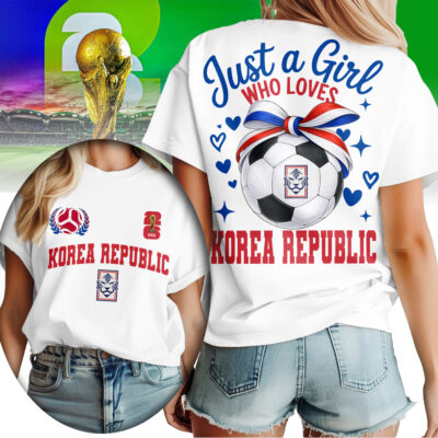 Korea Republic | Premium WC26 Just a Girl Who Loves Soccer Shirt