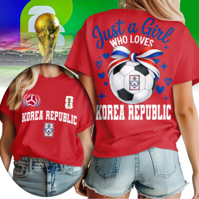 Korea Republic | Premium WC26 Just a Girl Who Loves Soccer Shirt