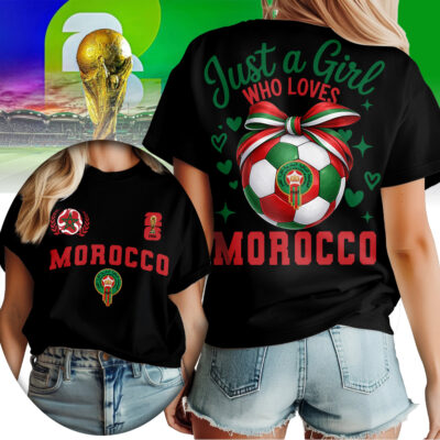 Morocco | Premium WC26 Just a Girl Who Loves Soccer Shirt
