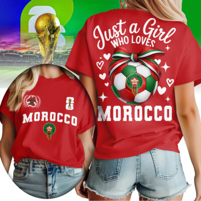 Morocco | Premium WC26 Just a Girl Who Loves Soccer Shirt