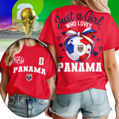 Panama | Premium WC26 Just a Girl Who Loves Soccer Shirt