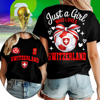 Switzerland | Premium WC26 Just a Girl Who Loves Soccer Shirt