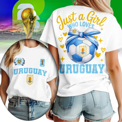 Uruguay | Premium WC26 Just a Girl Who Loves Soccer Shirt