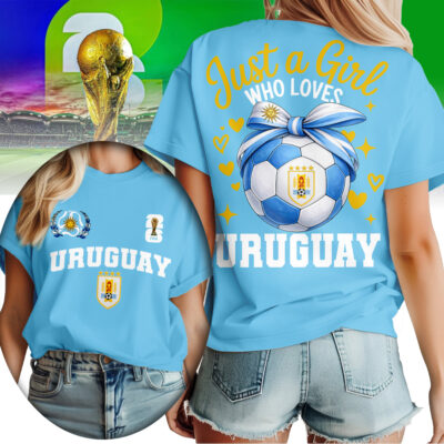 Uruguay | Premium WC26 Just a Girl Who Loves Soccer Shirt