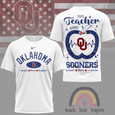 Oklahoma Sooners | Premium NCAA Teacher Love Inspire 3D T-Shirt