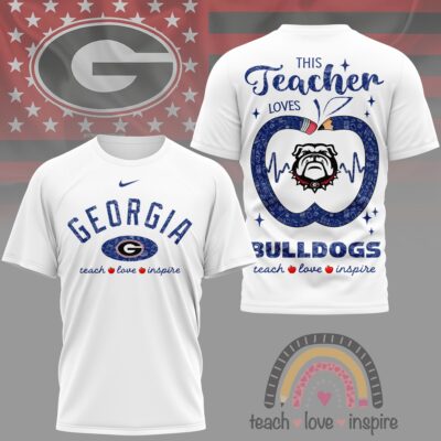 Georgia Bulldogs | Premium NCAA Teacher Love Inspire 3D T-Shirt
