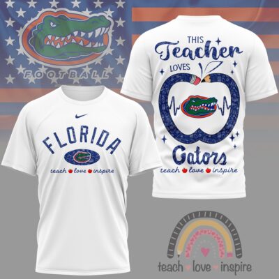 Florida Gators | Premium NCAA Teacher Love Inspire 3D T-Shirt