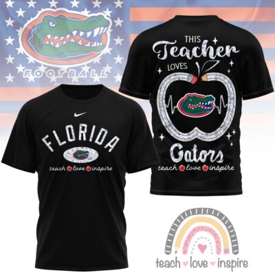 Florida Gators | Premium NCAA Teacher Love Inspire 3D T-Shirt